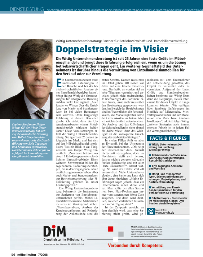 Vorschau Möbelkultur 7/2008